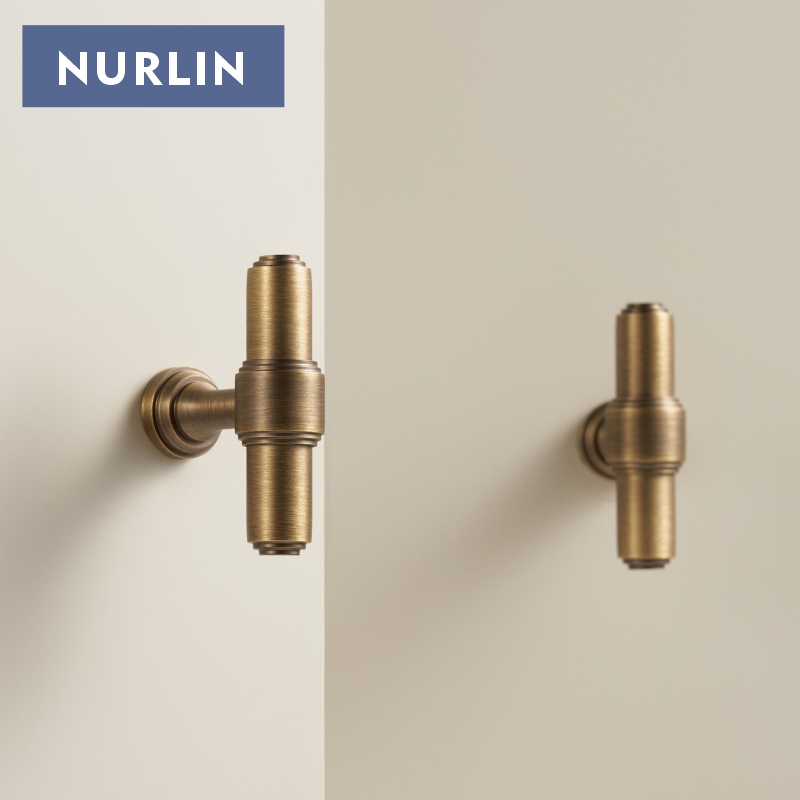 Furniture Hardware Design - Nurlin latão sólido francês retro antigo
