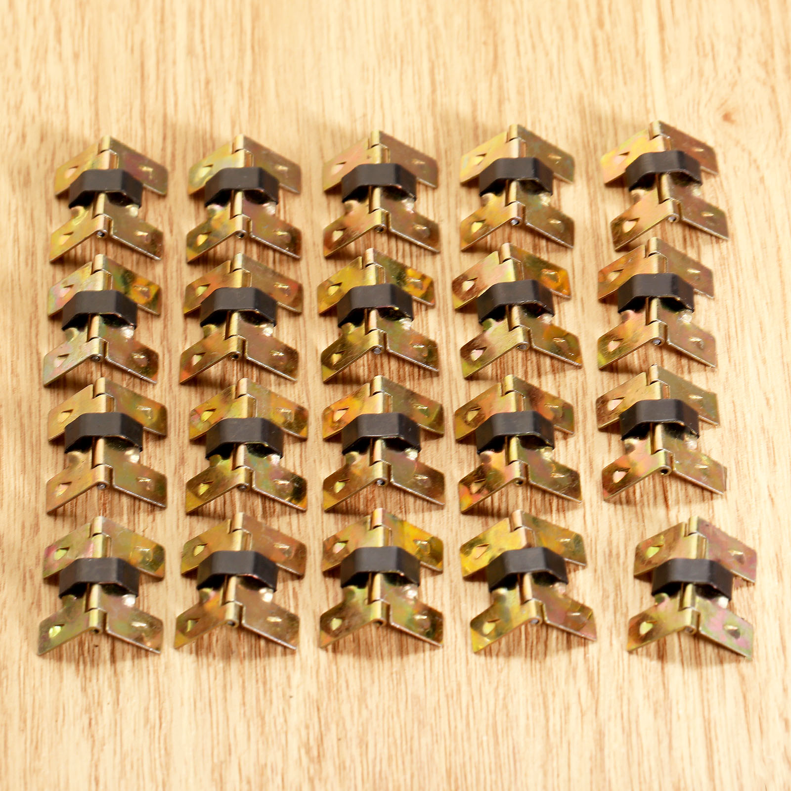 Furniture Hardware Gold - 20 peças 20x18mm retrô mini dobradiças