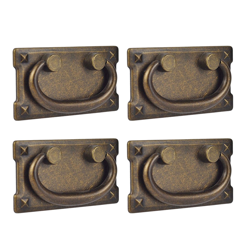 Furniture Hardware Design - Vintage Antique Bronze Drawer Pull Handles,