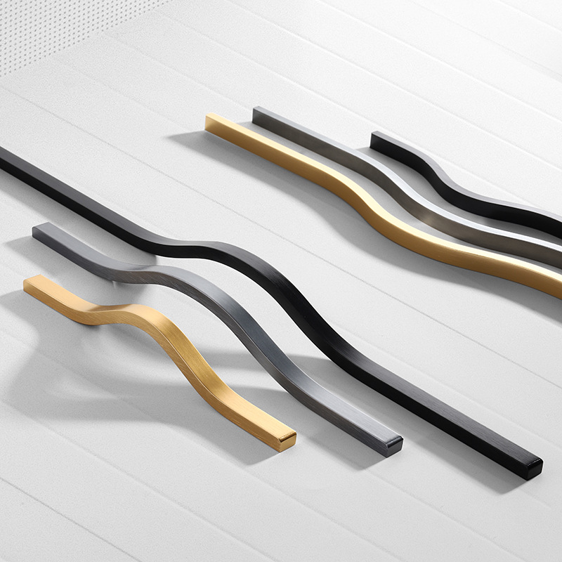 Furniture Hardware Gold - Puxadores de armário de ouro escovado