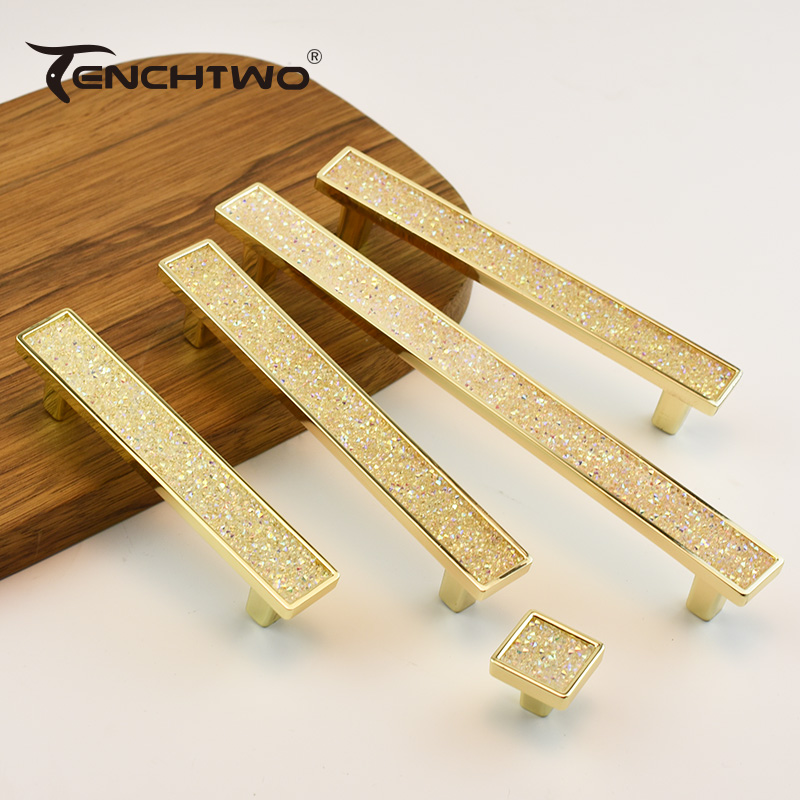 Furniture Hardware Gold - Ouro cristal diamante móveis lidar com