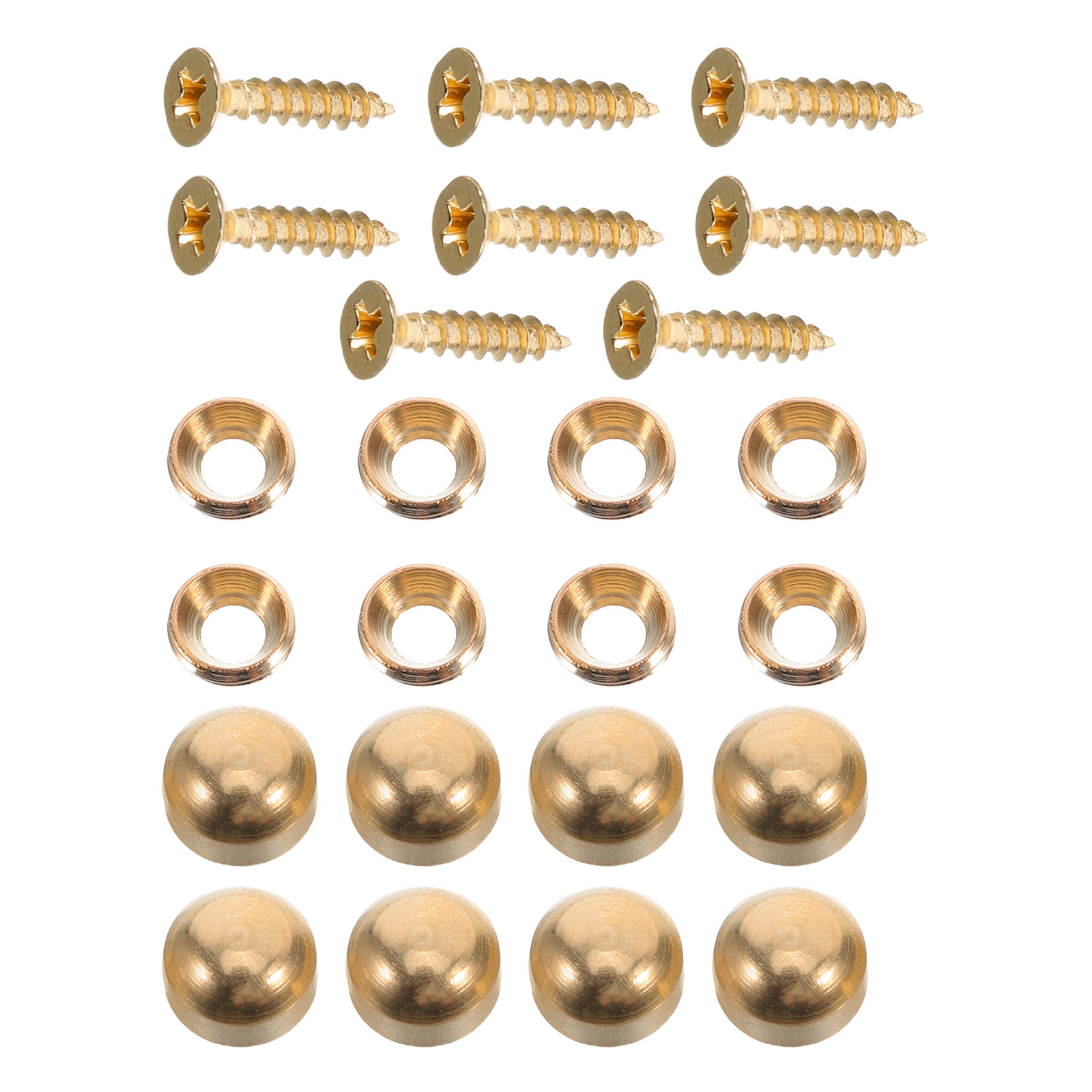 Furniture Upholstery Hardware - 16 Peças Parafusos Autoatarraxantes com Capas