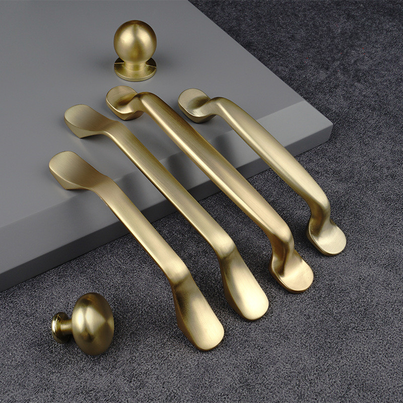 Furniture Hardware Gold - Puxadores Dourados de Alumínio para Móveis,