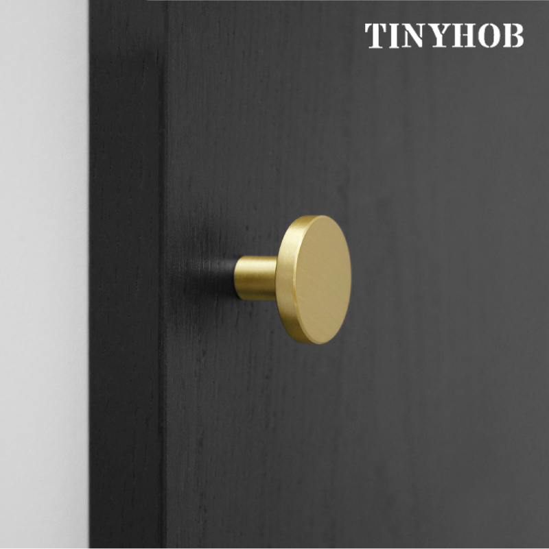 Furniture Hardware Gold - Puxadores redondos de latão para gavetas,
