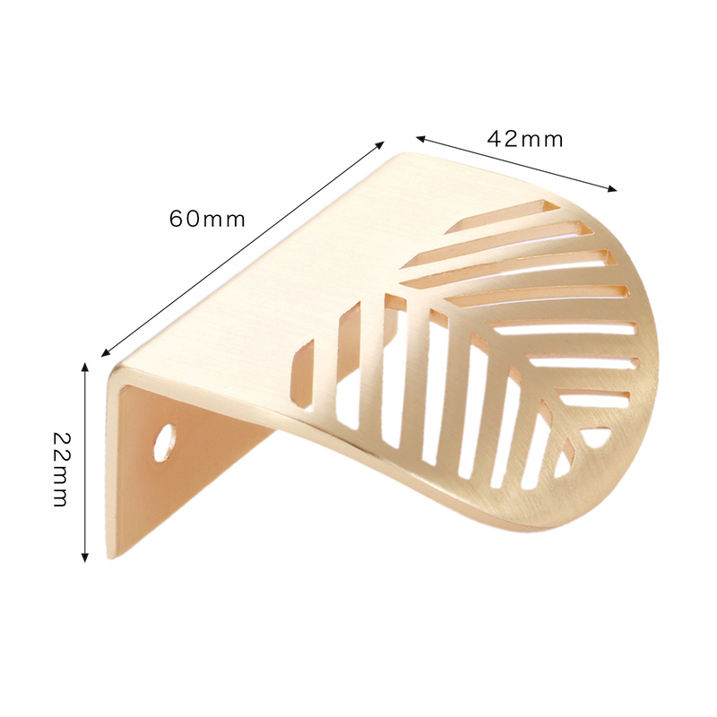 A cavidade escovada do ouro do - Furniture Hardware Gold avaliação e preço