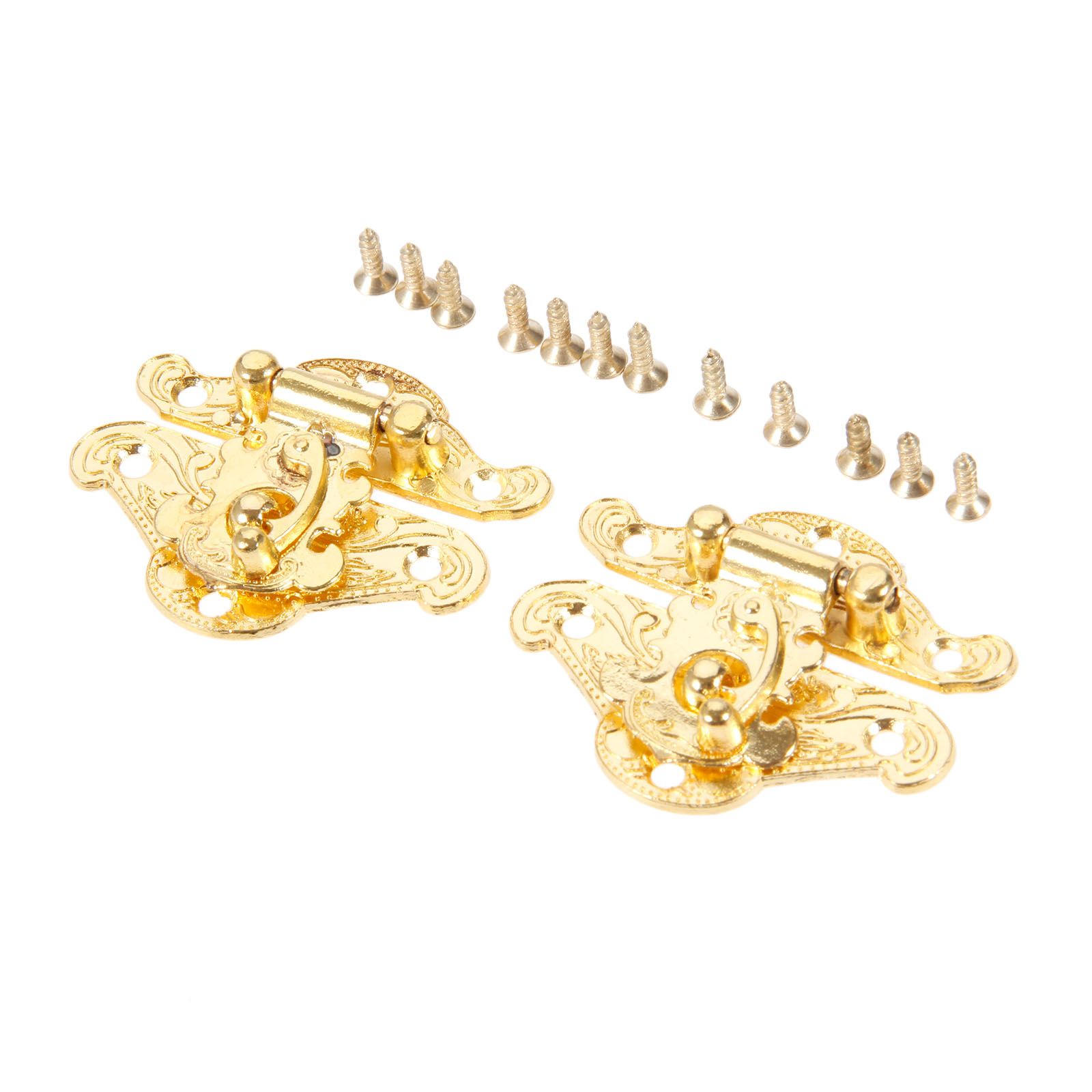 DRELD-Antique Gold Box Trava,  - Furniture Hardware Gold avaliação e preço