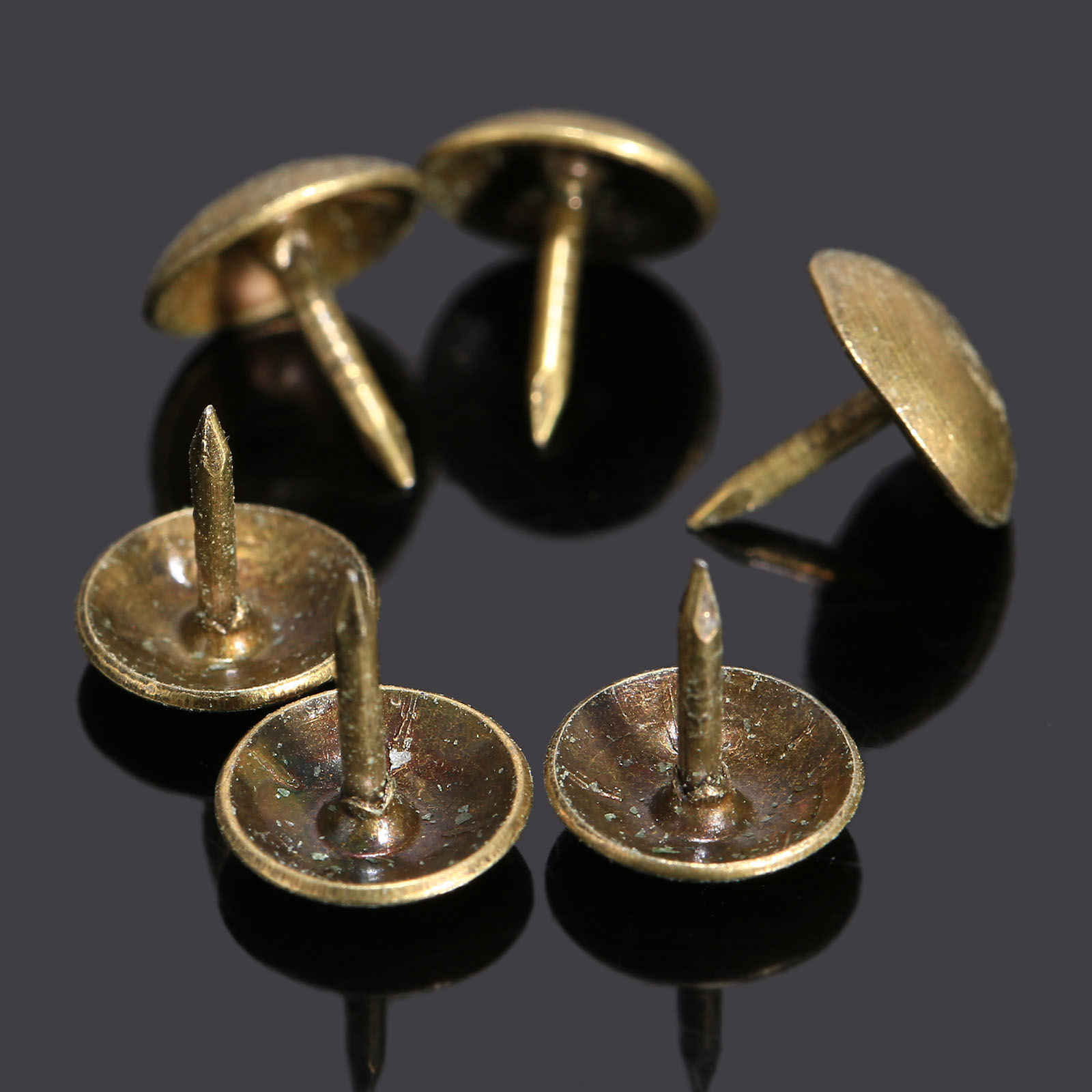 100 Peças de Pregos Antigos pa - Furniture Upholstery Hardware avaliação e preço