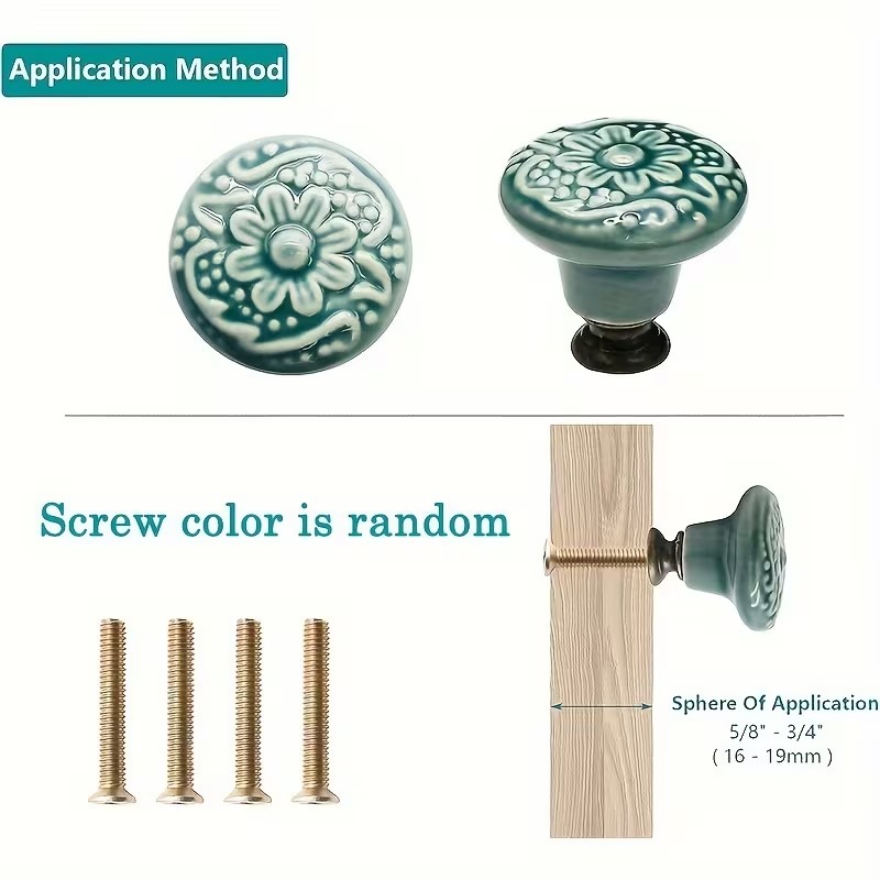 12 peças de puxadores de cerâm - Furniture Hardware Design avaliação e preço