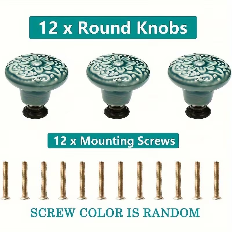 12 peças de puxadores de cerâm - Furniture Hardware Design avaliação e preço