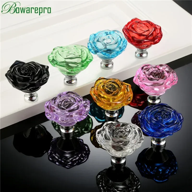 Bowarepro 50mm cristal rosa al - Furniture Hardware Pulls avaliação e preço