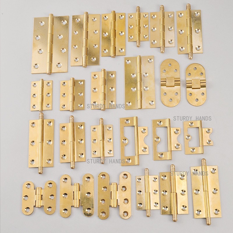 10 Peças Dobradiças de Latão D - Furniture Hardware Gold avaliação e preço