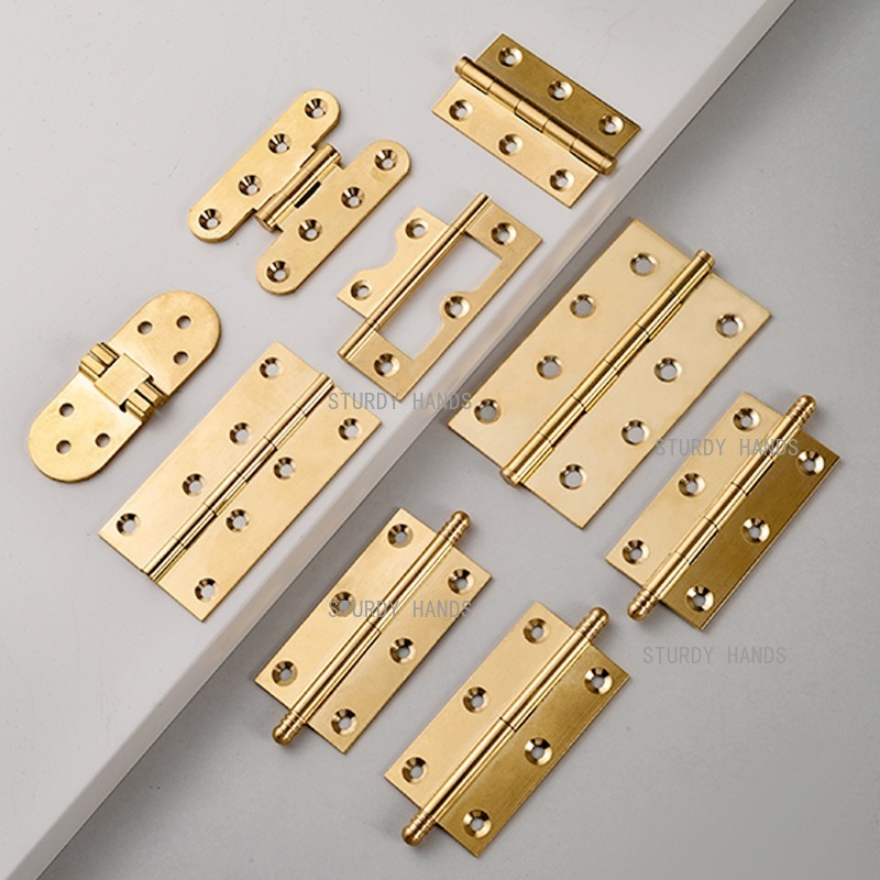 10 Peças Dobradiças de Latão D - Furniture Hardware Gold avaliação e preço
