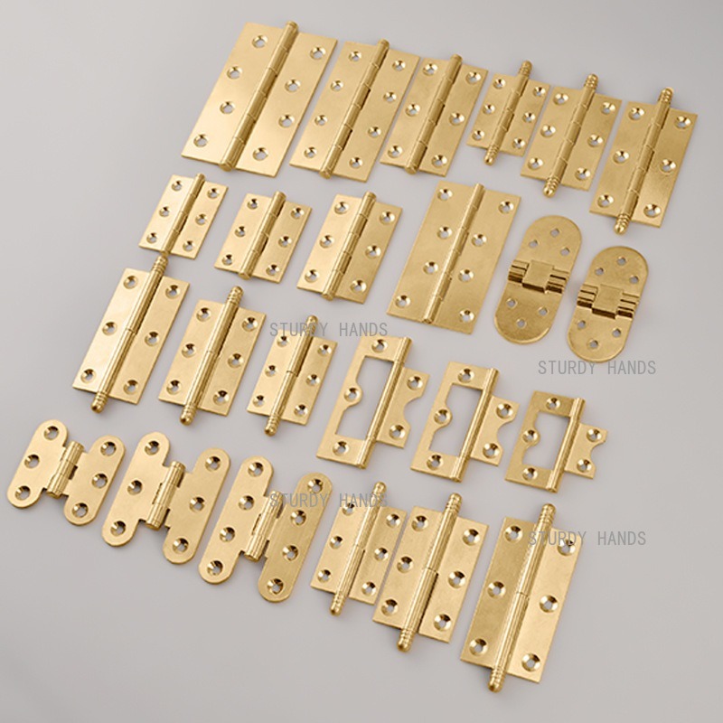 10 Peças Dobradiças de Latão D - Furniture Hardware Gold avaliação e preço
