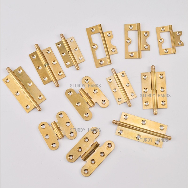 10 Peças Dobradiças de Latão D - Furniture Hardware Gold avaliação e preço