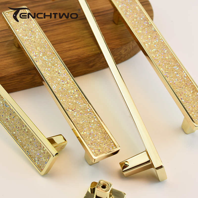 Ouro cristal diamante móveis l - Furniture Hardware Gold avaliação e preço
