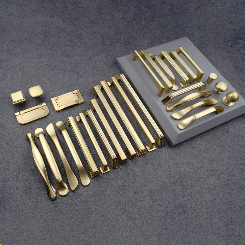 Puxadores Dourados de Alumínio - Furniture Hardware Gold avaliação e preço