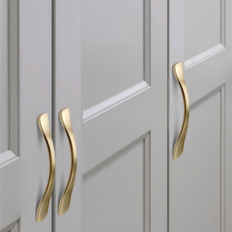 Puxadores Dourados de Alumínio - Furniture Hardware Gold avaliação e preço