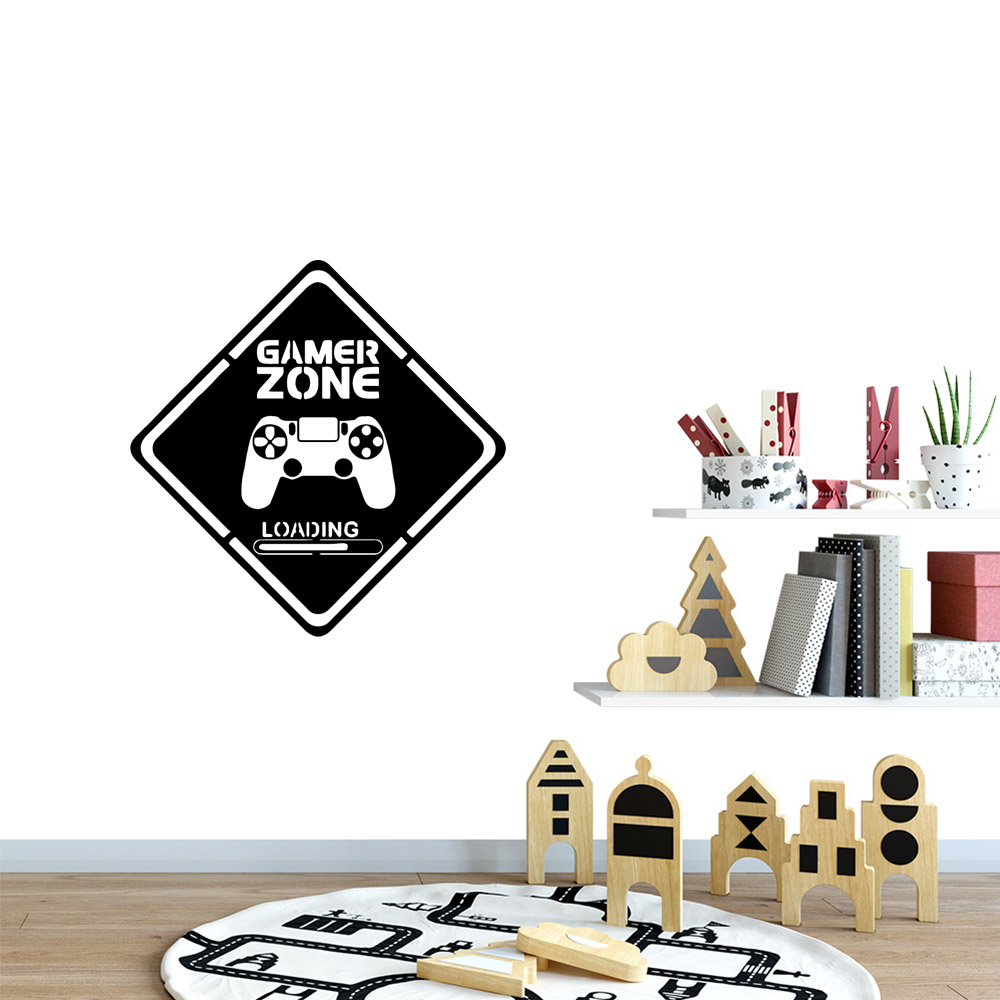 1pc gamer arte da parede decal - Furniture Hardware Design avaliação e preço