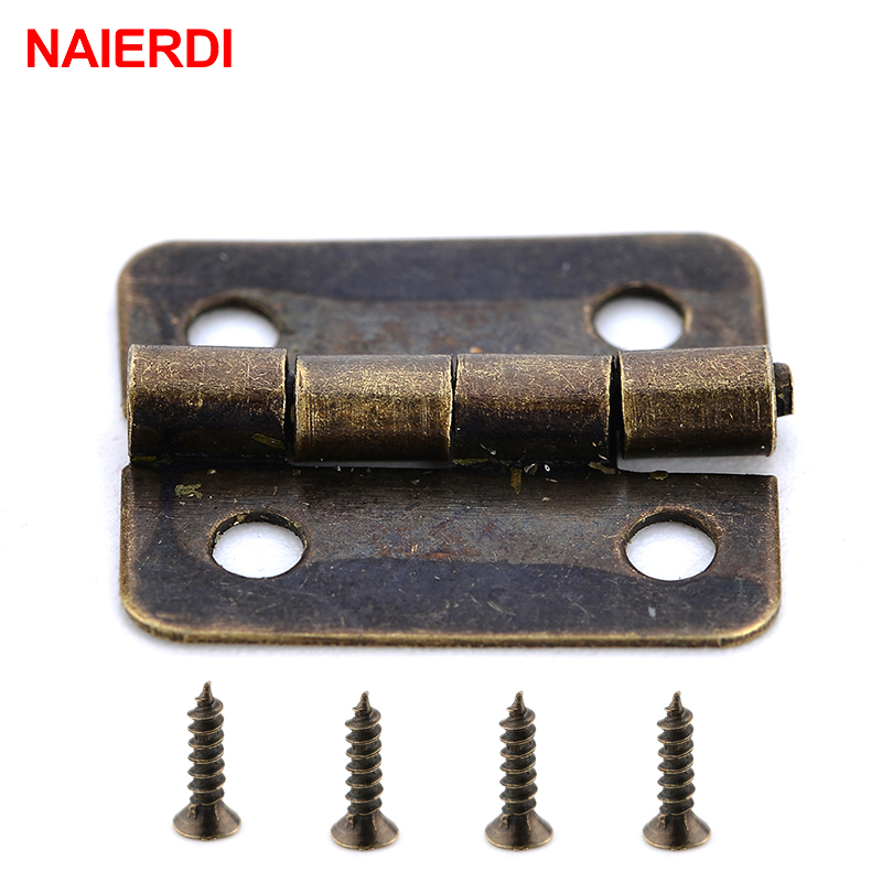 Naierdi mini dobradiças de bro - Furniture Hardware Gold avaliação e preço