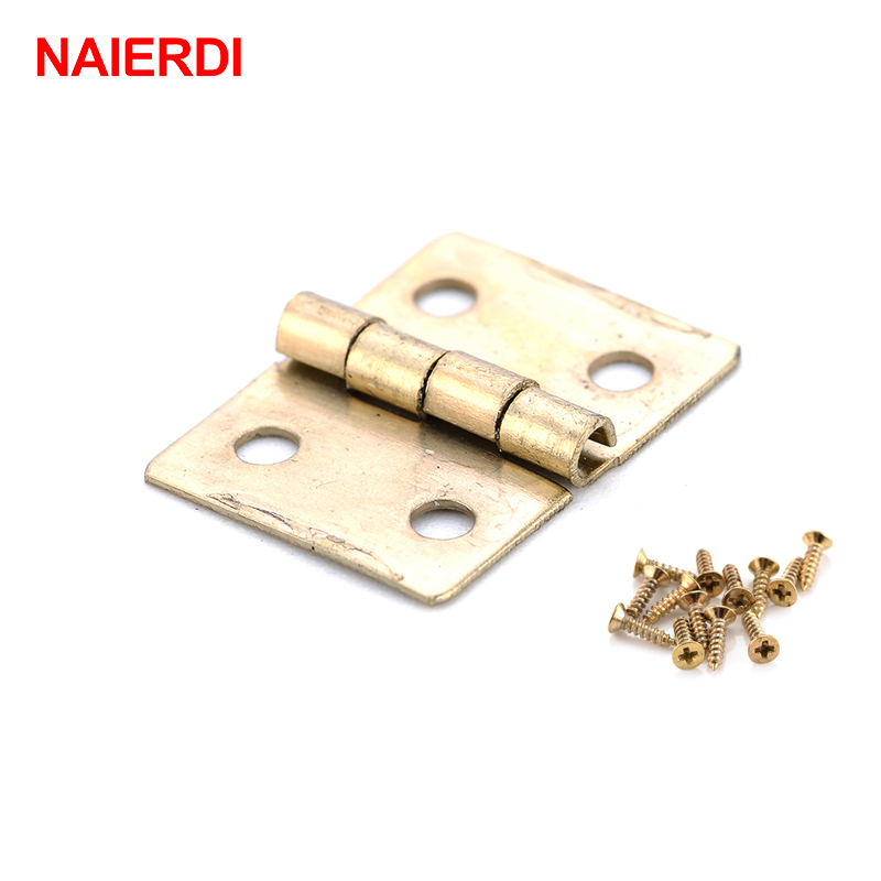 Naierdi mini dobradiças de bro - Furniture Hardware Gold avaliação e preço