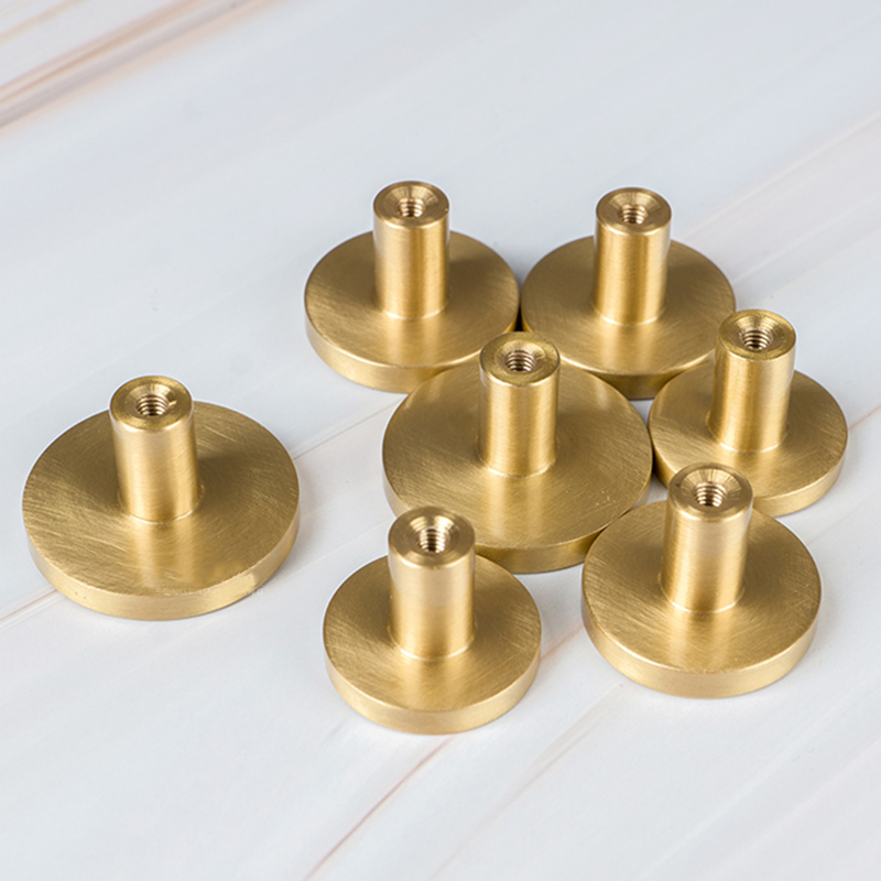 Puxadores redondos de latão pa - Furniture Hardware Gold avaliação e preço