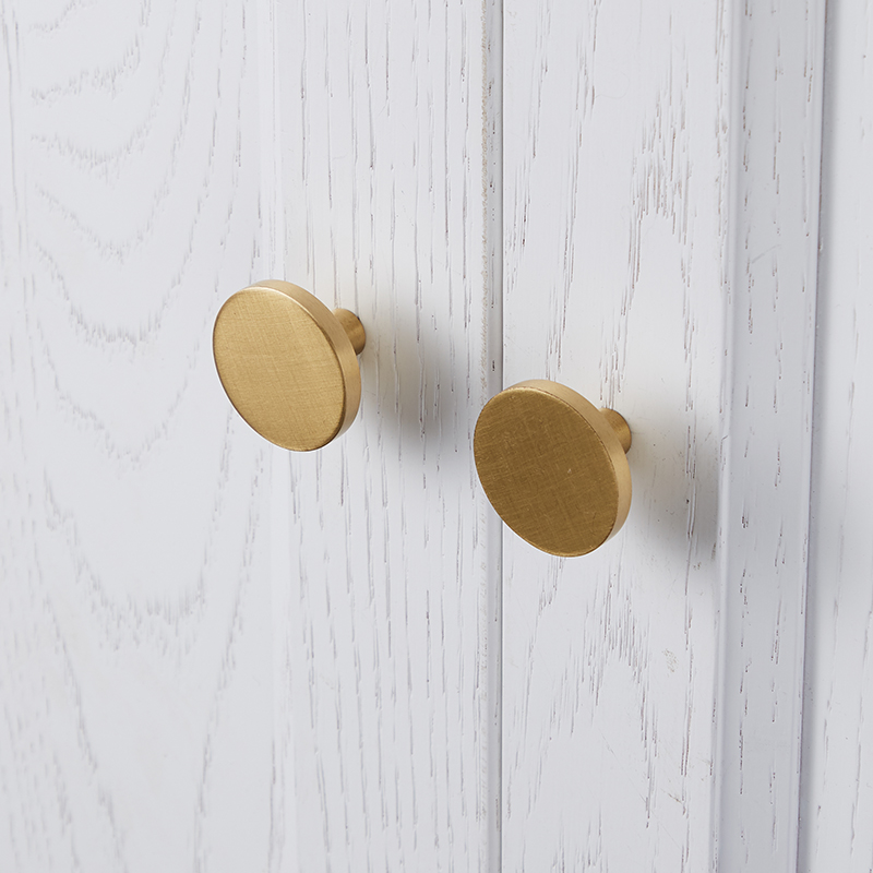 Puxadores redondos de latão pa - Furniture Hardware Gold avaliação e preço